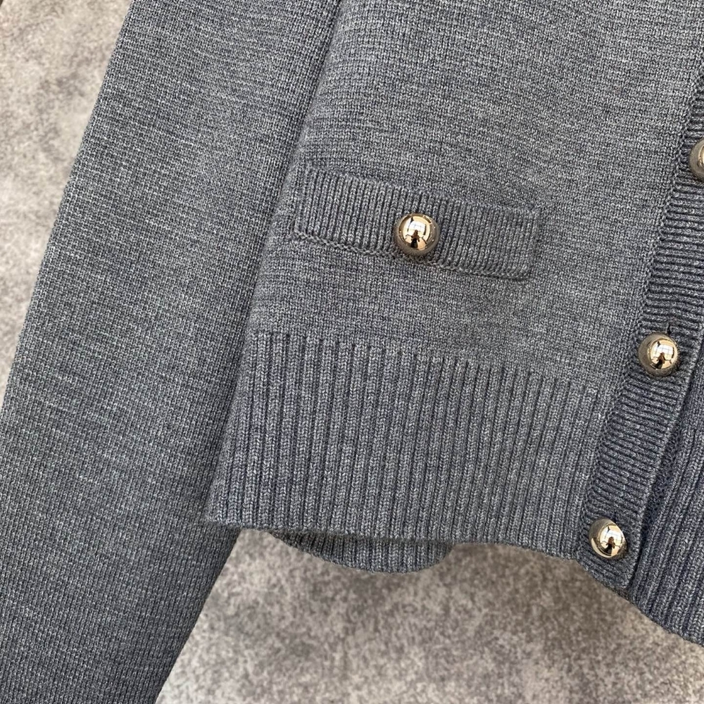 Sandro Cardigan with detachable ruffle collar - Picture 10 of 13
